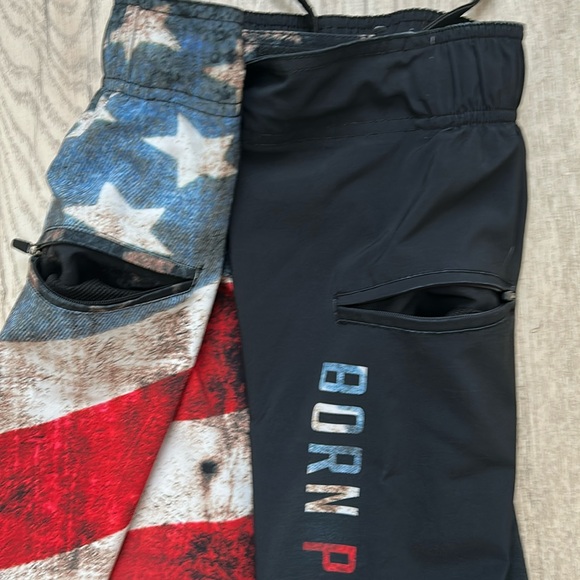 Ten Thousand Men's Patriotic Athletic Shorts - Red, Blue, Black - Picture 5 of 11